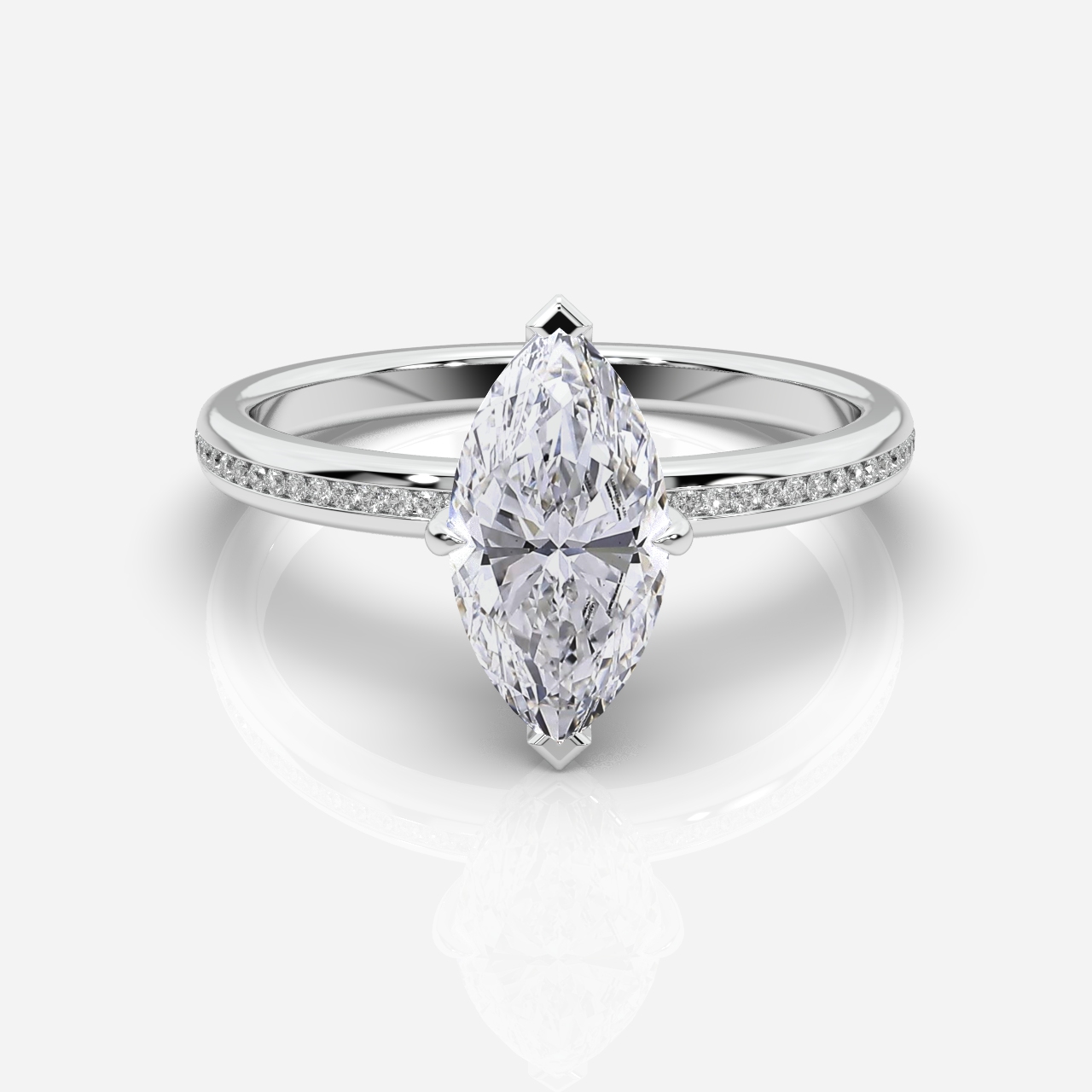 Mia Hidden Halo Marquise